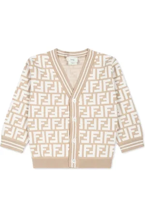 Fendi Logo-intarsia cardigan