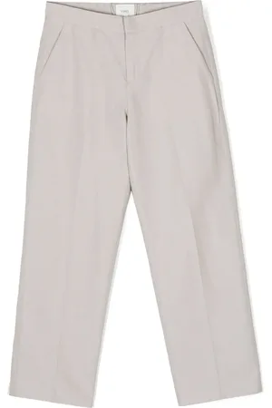 Fendi Logo-embroidered straight-leg trousers