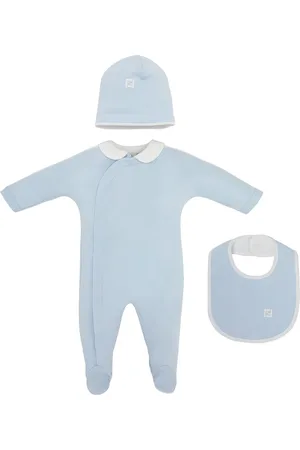 Fendi Logo-embroidered babygrow set