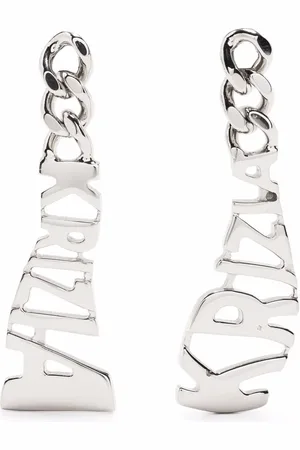KRIZIA Logo-emellished drop earrings