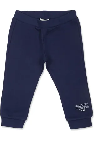 Fendi Logo-embroidered cotton track pants