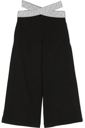 Fendi Crossover-strap detail trousers