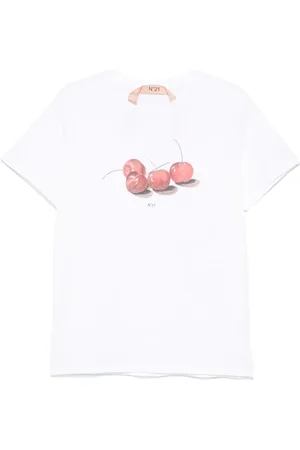 Nº21 Cherry-print T-shirt
