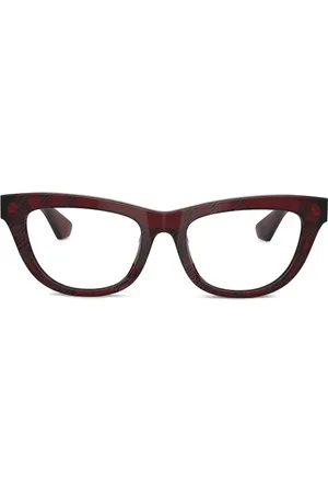 Burberry Check-pattern cat-eye glasses