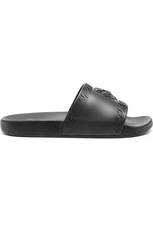 Roberto Cavalli Logo-embossed slides