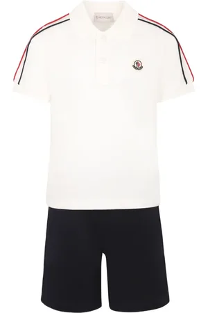 Moncler Logo-patch shorts and polo set