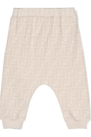 Fendi FF-print cotton track pants