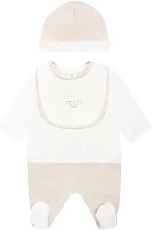 Fendi Logo-embroidered baby set (three pieces)