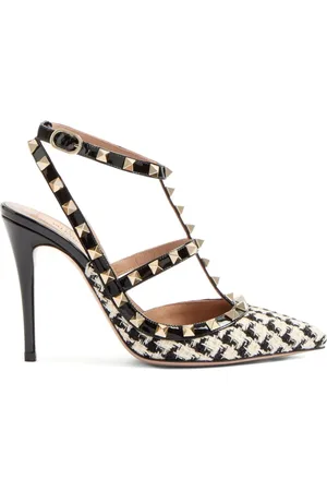 VALENTINO GARAVANI 100mm Rockstud pied-de-poule pumps