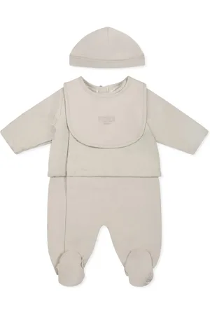 Fendi Embroidered-logo babygrown set