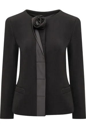 Emporio Armani Floral-appliqué blazer