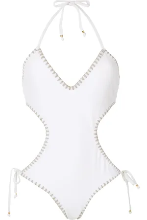 AMIR SLAMA Tie cut-out one-piece