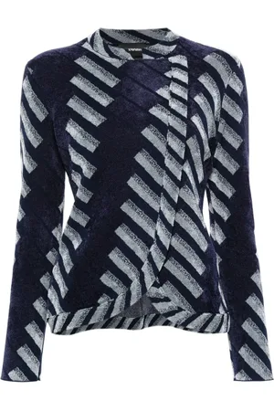 Emporio Armani Patterned-intarsia blazer