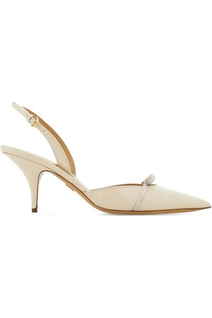 Salvatore Ferragamo Crystal-embellishment slingback pumps