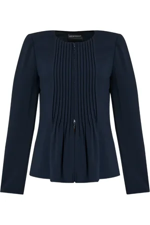 Emporio Armani Pleated fitted jacket