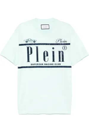 Philipp Plein Rhinestone-logo T-shirt