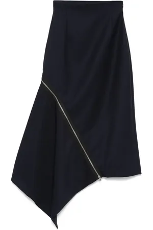 MONSE Zip-detail midi skirt