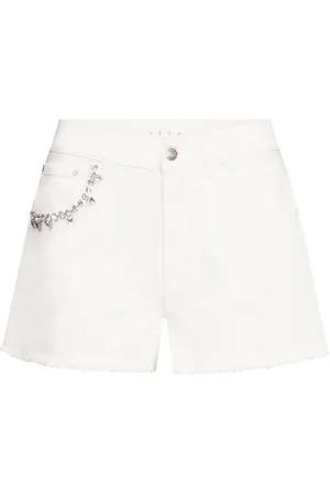 AREA Crystal-embellished shorts