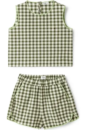 Il gufo Checked shorts (set of two)