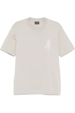 Emporio Armani Logo-embroidered T-shirt