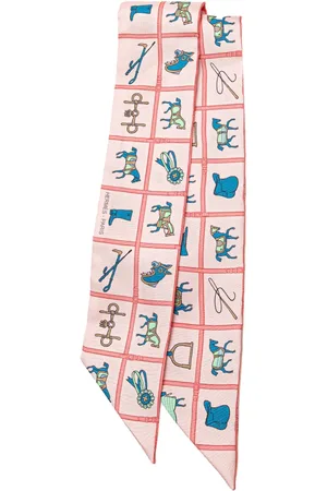 Hermès 1990-2024 Couvertures Et Tenues De Jour Twilly Silk Scarf scarves