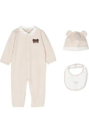 Fendi Logo-embroidered romper set