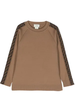 Fendi FF logo-embroidered wool jumper