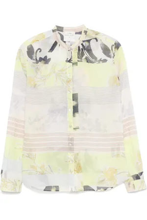 FORTE FORTE Mix-print shirt