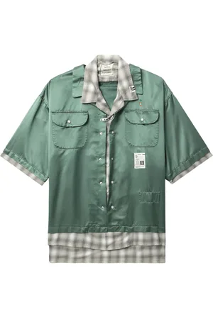 Maison Mihara Yasuhiro Layered cotton-blend shirt