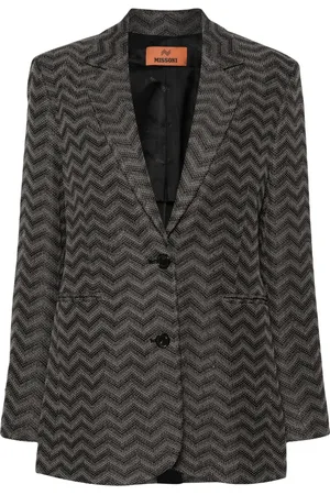Missoni Zigzag single-breasted cotton blazer