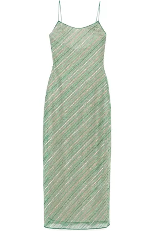 Oseree Striped maxi dress