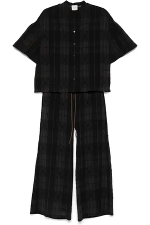 ALYSI Textured trousers set