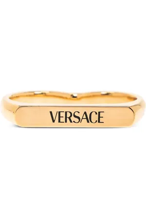 VERSACE Logo-engraved ring
