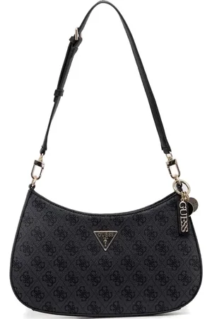 Guess Monogrammed curved shoulder bag