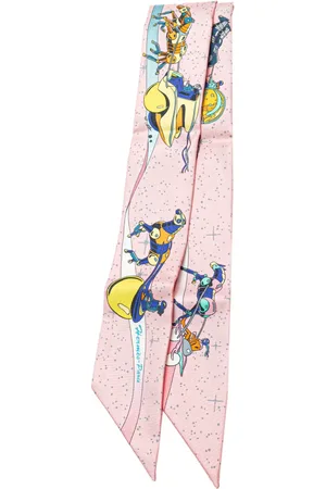 Hermès 2000-2024 Space Derby Twilly Silk Scarf scarves