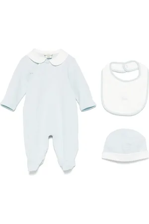 Fendi Logo-embroidered babygrow set