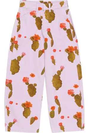 Bimba y Lola Floral-print wide-leg trousers