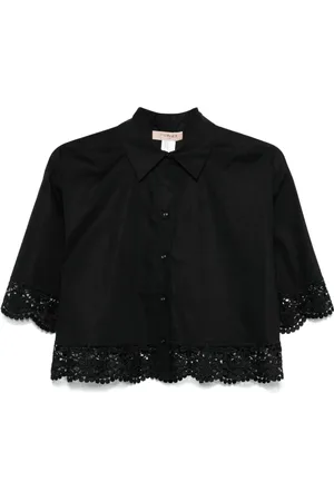 Twin-Set Lace-trim shirt