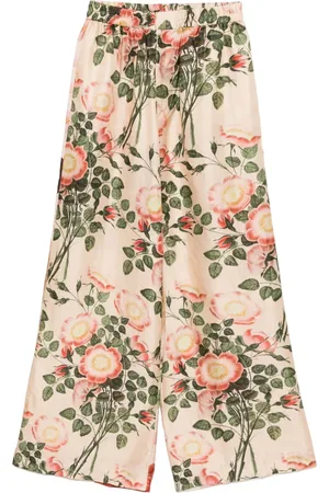 BIYAN Floral print cropped trousers