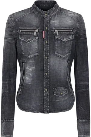 Dsquared2 Distressed-effect denim shirt