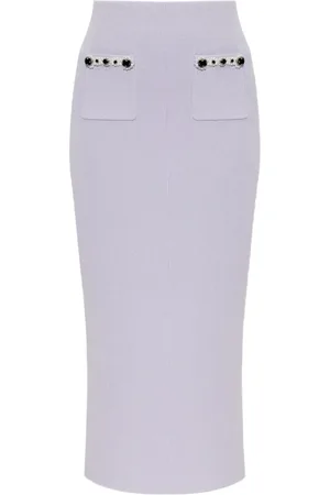 Self-Portrait Stretch-cotton skirt