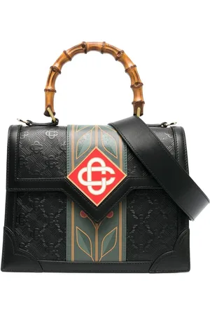 Casablanca Jeanne logo-patch tote bag