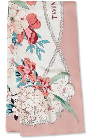 Twin-Set Floral-print scarf