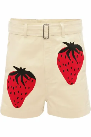 J.W.Anderson Strawberry-print chino shorts