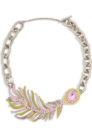 Marni Feather-design necklace