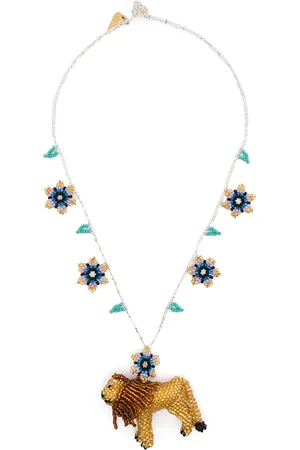 FORTE FORTE Lion-pendant necklace