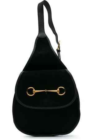 Gucci 20th Century Suede Horsebit Sling Bag crossbody bag