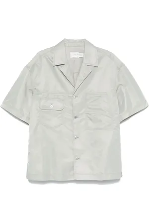 Feng Chen Wang Logo-embroidered shirt