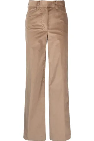Paul Smith High-waist straight-leg corduroy trousers