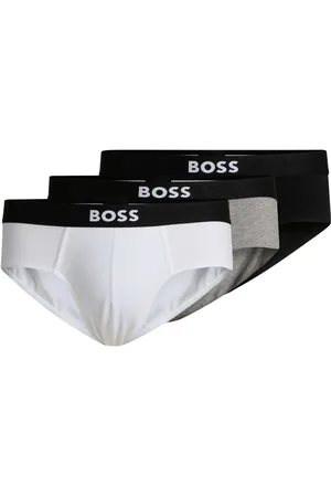 HUGO BOSS Logo-waistband briefs (pack of three)